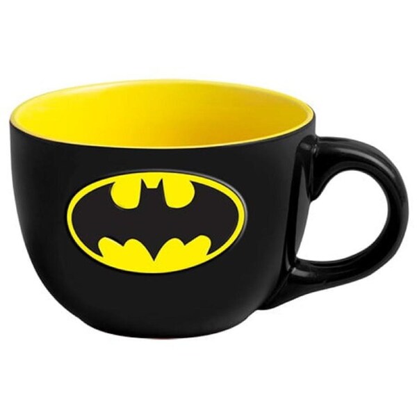 Batman Logo Soup Oversized Ceramic Coffee Mug Cup