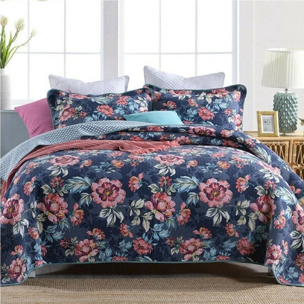 100% Cotton Cover Lightly Quilted Coverlet Set Dominica Queen 230 x 250 cm
