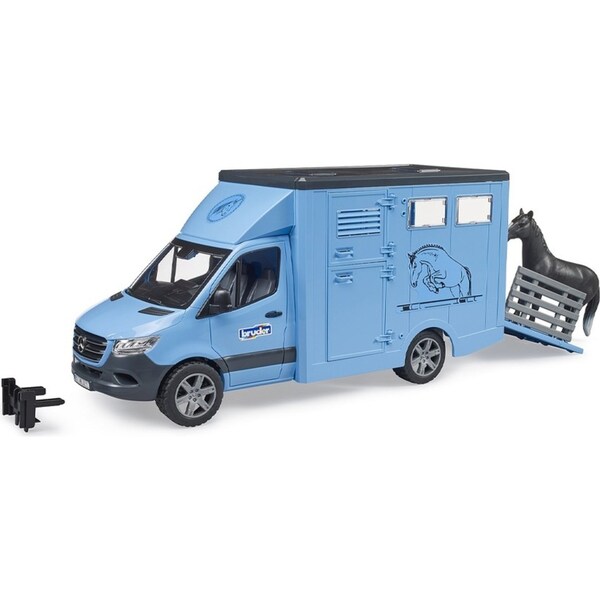 Bruder 1:16 Mercedes G3 Sprinter Animal Transporter Vehicle w/Horse Kids Toy 3y+