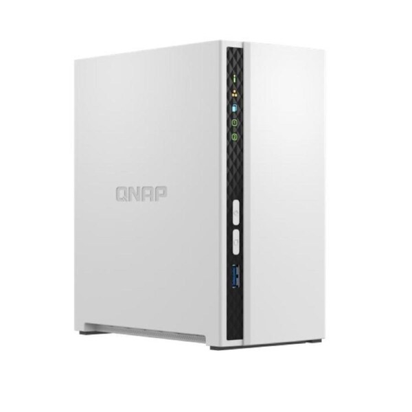 QNAP TS-233 2 Bay NAS ARM 4-core Cortex-A55 2.0GHz processor 2GB Hot-swappable 1xGbE WOL 2xUSB2.0 1xUSB3.2 FAN 2 year warranty