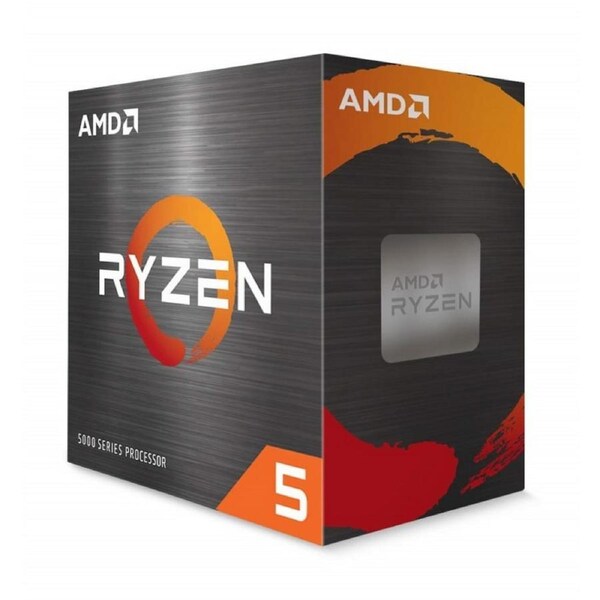 AMD Ryzen 5 5500 Processor, Socket AM4 6-Core/12-Threads CPU, 4.2GHz Boost [100-100000457BOX]