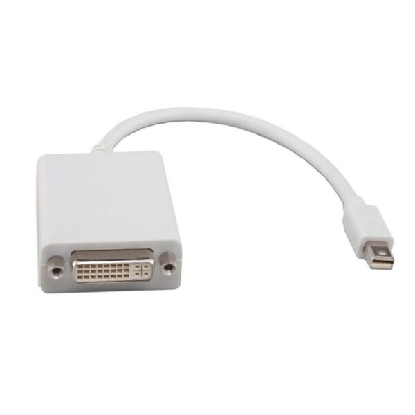 8ware 20cm Mini DisplayPort DP to DVI 24+5-pin Male to Female Adapter - White [GC-MDPDVI]