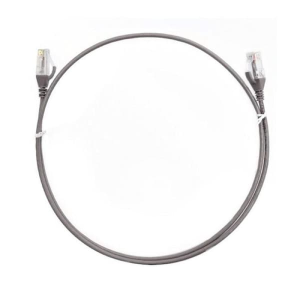 8ware 0.25m/25cm Grey CAT6 Ultra Thin Slim Cable RJ45 Ethernet UTP Patch Cord [CAT6THINGE-025M]