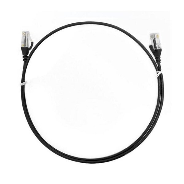 8ware 5m/500cm Black CAT6 Ultra Thin Slim Cable RJ45 Ethernet UTP Patch Cord [CAT6THINBK-5M]