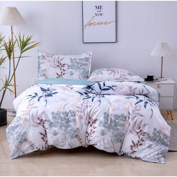 Spring Quilt Doona Duvet Cover Pillow Case Set King, 2 Pillow Cases