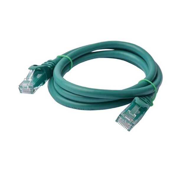 8Ware 1m Green Premium Snagless CAT6A Ethernet Cable, Speed up to 10Gbps [PL6A-1GRN]
