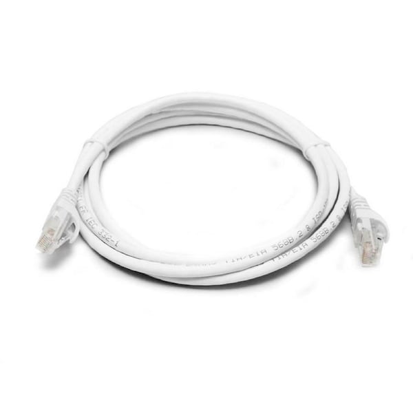 8Ware 1m White Premium Snagless CAT6A Ethernet Cable, Speed up to 10Gbps [PL6A-1WH]
