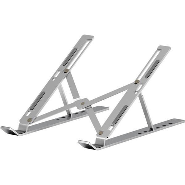 Adjustable Portable Aluminum Laptop Mackbook Ipad Stand Holder-Silver