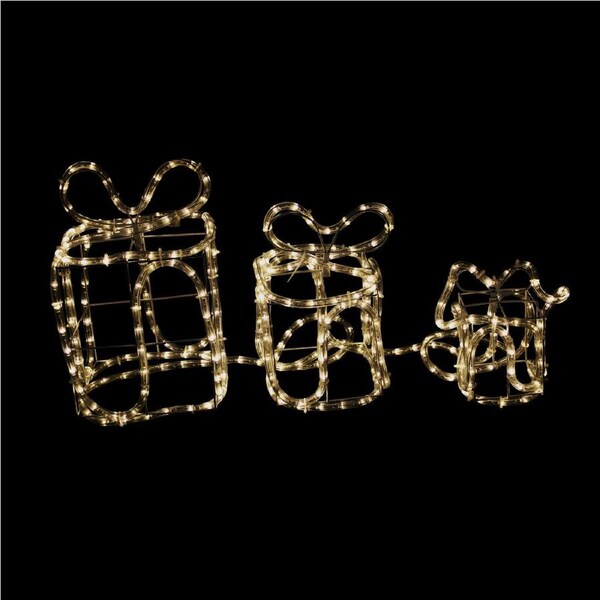 Festiva Christmas Motif Lights Led Rope 3 Gift Boxes Decor Au