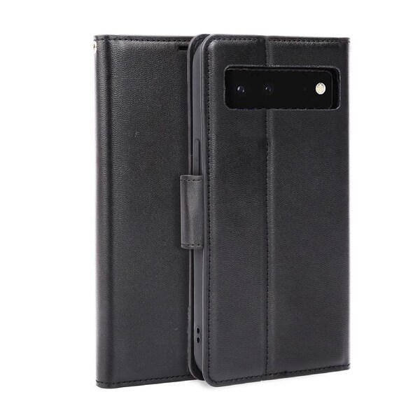 ZUSLAB Pixel 7 Case Hanman Leather Wallet Card Cover for Google (2022) - Black