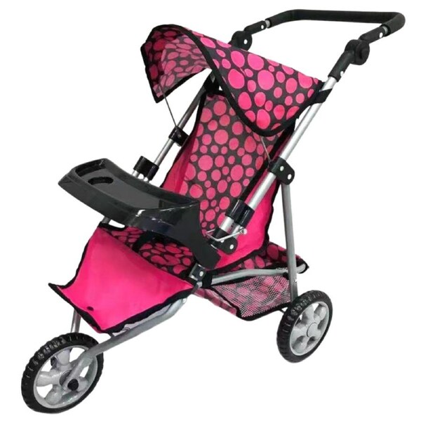 Aussie Baby Three Wheel Doll Pram with Tray