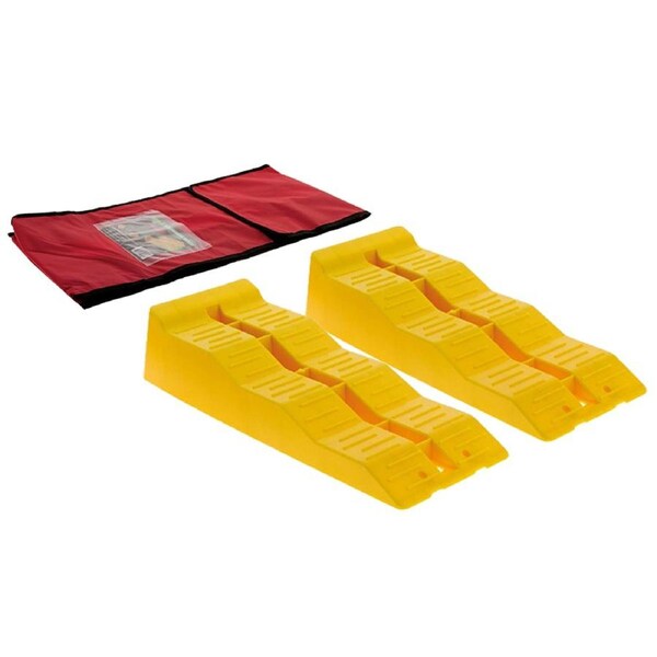 2pc Hulk 4x4 3 Step Levelling Ramp & Storage Bag Combo f/ Caravans/Motorhomes