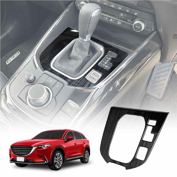 Stainless Steel Style Center Console Gear Shift Cover Frame Trim Protector for Mazda CX-9 CX9 2016-2025