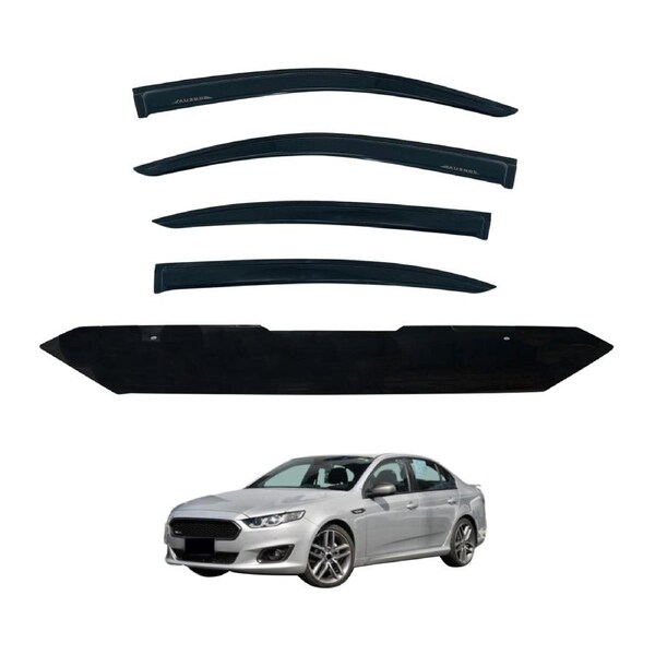 Luxury Weather Shields + Bonnet Protector for Ford Falcon FG-X 2014-2019
