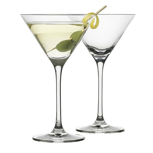 Barware Classic Martini Drinking Alcohol Glasses 210ml - 4pc
