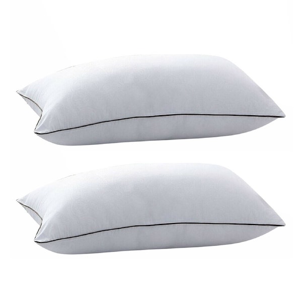 Medium Firm Bed Support Neck Head Pillow Queen - 2 Pack