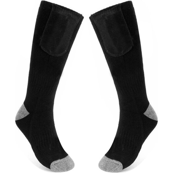 Rechargable Electric Heated Boot Feet Warmer Socks - Black