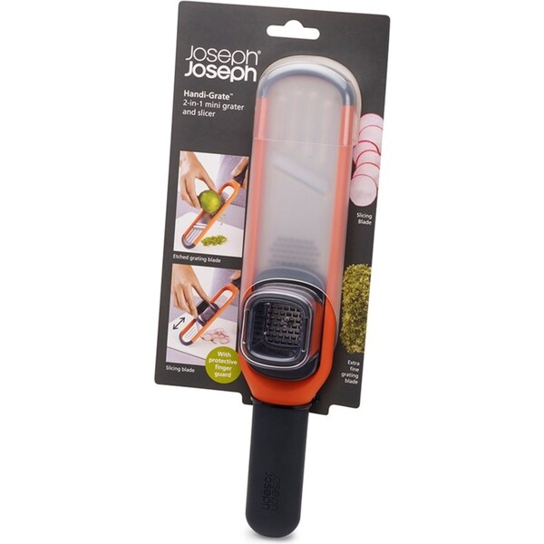 Joseph Joseph Handi-Grate Ginger/Garlic/Spices Mini Grater Slicer Mincer Orange