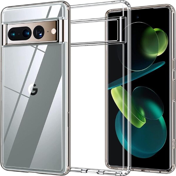 Google Pixel 7 Pro (6.7”) Ultra Slim Premium Crystal Clear TPU Gel Back Case by MEZON – Shock Absorption, Wireless Charging Compatible (Pixel 7 Pro, Gel) – FREE EXPRESS