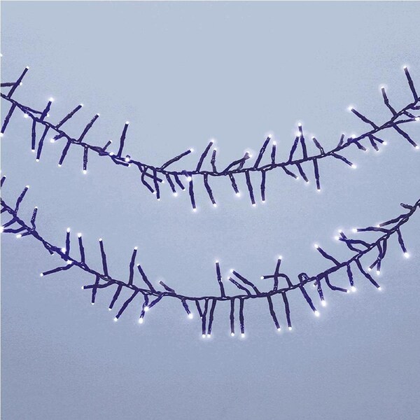 720 COOL WHITE Led Cluster Fairy Lights 9m