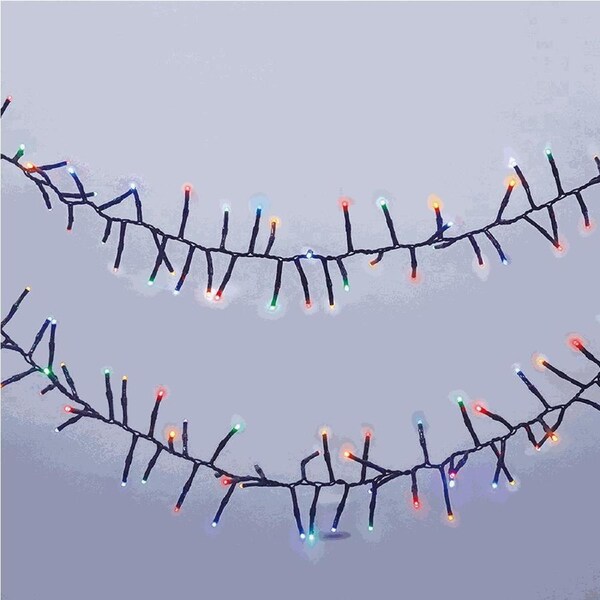 720 MULTICOLOUR Cluster Fairy Lights 9m