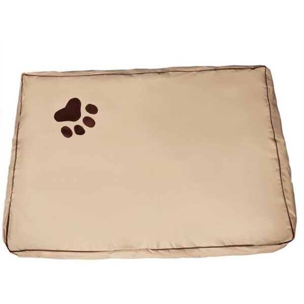 Dog Bed Kennel Mat Beige Small