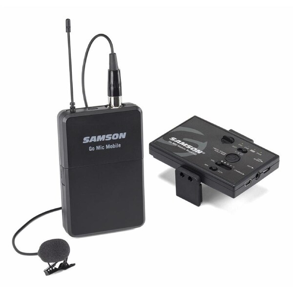 Samson Go Mic 9.6cm Wireless Lavalier Microphone Clip-On Lapel Audio System BLK
