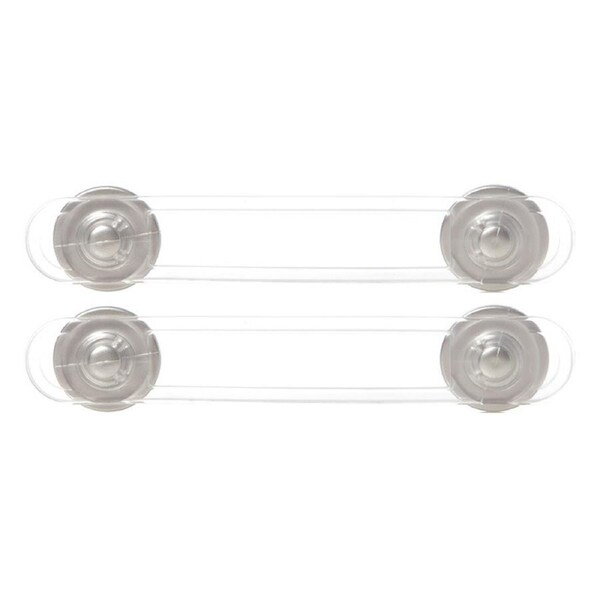 2x Dreambaby Multi-Purpose Cabinet Latches Baby/Children Safety Lock Silver 18cm