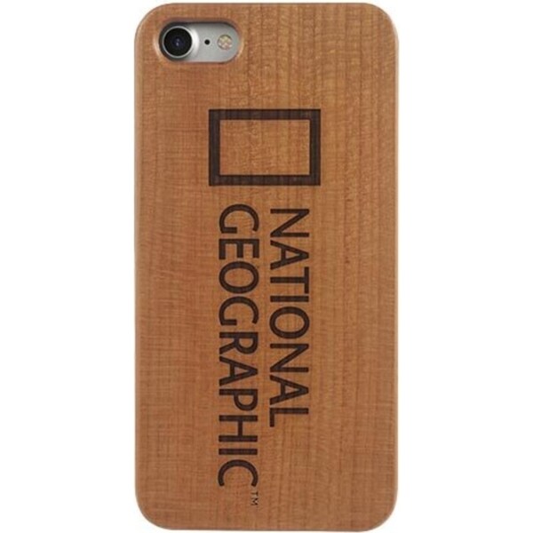 National Geographic Nature Wooden Case Protection For iPhone 7/8+ Cherry Wood