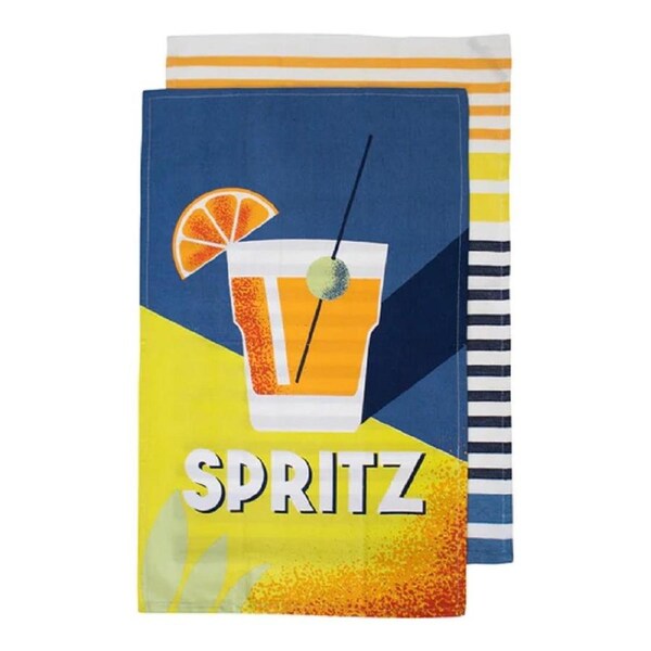 Ladelle Zest Cocktail Spritz 2pk Kitchen Towel