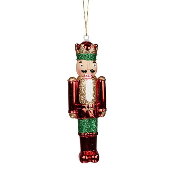15cm Hanging Red/Green Nutcracker Christmas Decoration