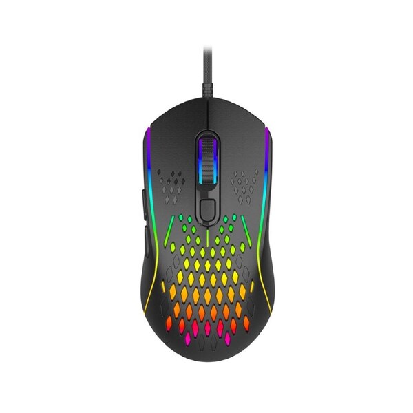 Laser Wired Gaming RGB Mouse Black 12800 DPI