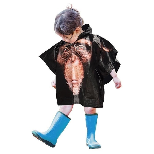 IS Gift Zoo Animal Poncho - Monkey