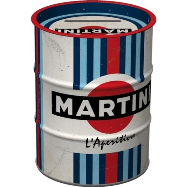 Nostalgic-Art 11.5cm/600ml Round Money Box Oil Martini L'Aperitivo Coin Storage