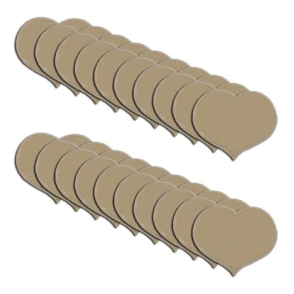 20x Boyle Craftwood 19cm Wooden Heart Plaque DIY Art/Craft Home/Room Decor Brown