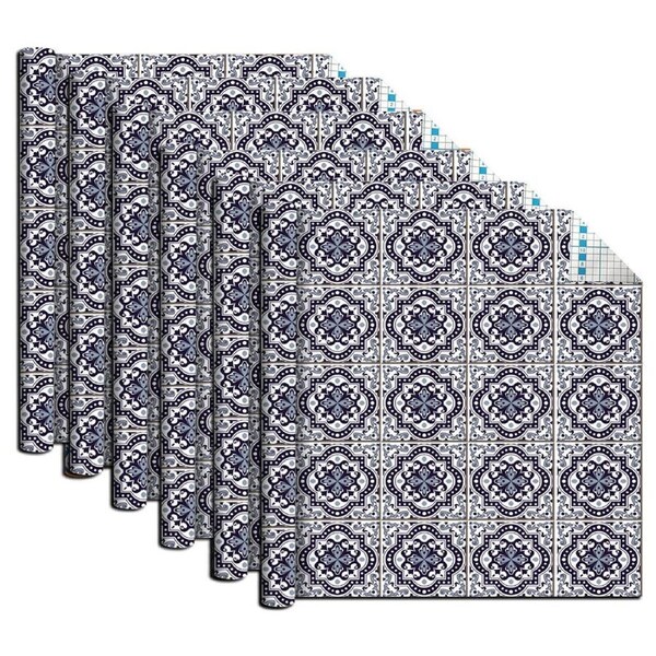 6x Boyle Self Adhesive 1.5mx45cm Vinyl Film Art/Craft Covering Vintage Tiles