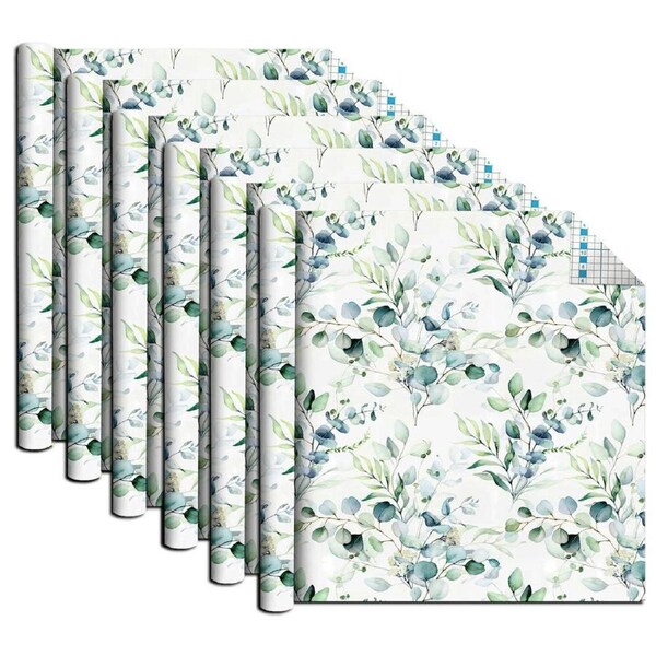 6x Boyle Self Adhesive 1.5mx45cm Vinyl Film Art Covering Watercolour Botanica