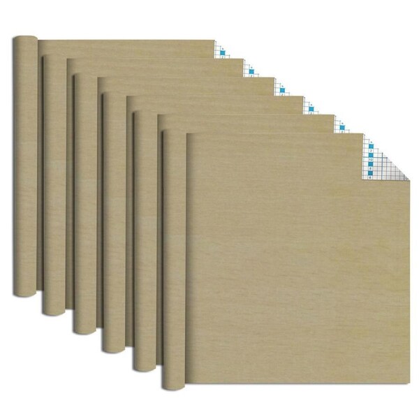 6x Boyle Self Adhesive 1.5mx45cm Roll Vinyl Film Craft Cover Natural Wood Light