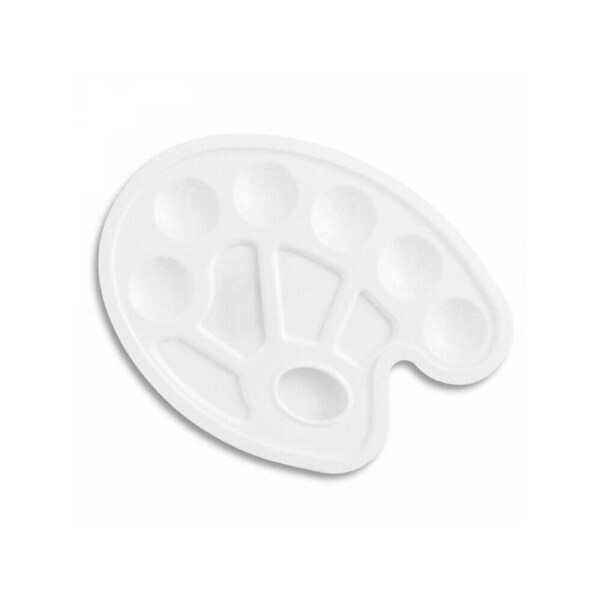 5x Artist Painting Palette Plastic 10 Color Mixing Well Art Watercolour Tray