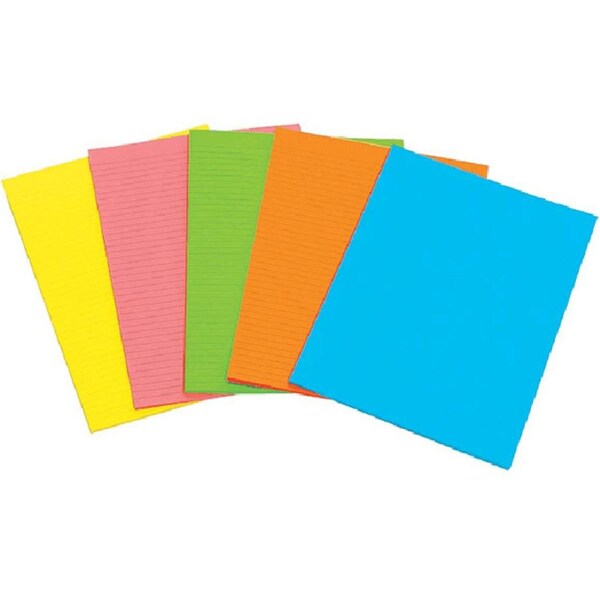 10 Pack Marbig Fluoro Writing Pad 40 Leaf A6