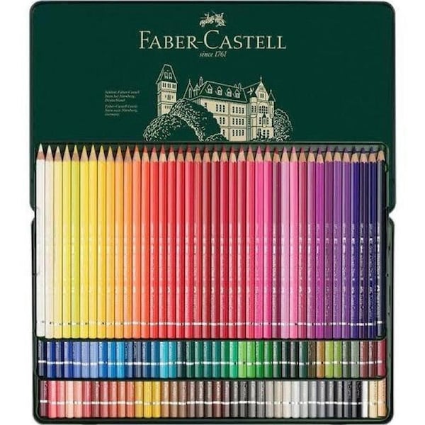 120 Faber-Castell Polychromos Artist Colour Pencils Tin Set