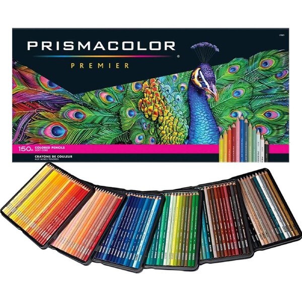150 Prismacolor Premier Artist Colour Pencils Soft Core Box Set