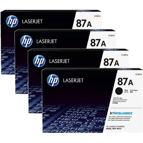 4 Pack HP 87A Toner High Yield Toner Ink Printer Cartridge Black LaserJet M506 M527F M501