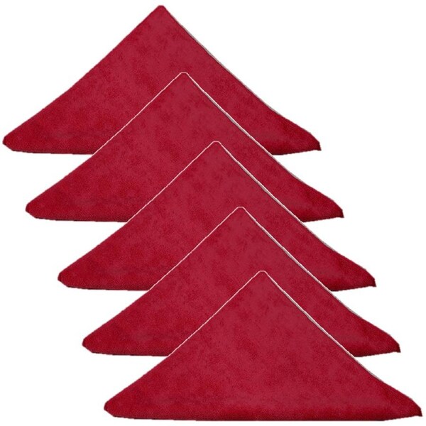 5 Pack Cleanlink Microfibre General Cleaning Cloth 400x400mm Red