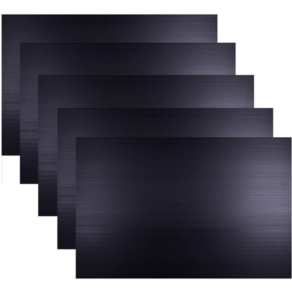 5 Pack Quill Polypropylene PP Sign Board 5mm 500x770mm Black