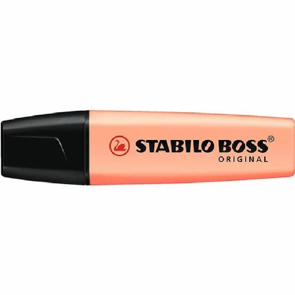 8x Stabilo Boss Highlighter Pastel Creamy Peach