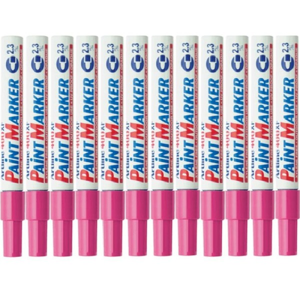 Artline 400XF Paint Marker Pen Bullet 2.3mm Tip Pink 400 Box 12