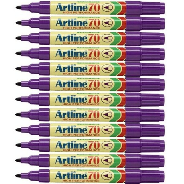 Artline 70 Permanent Marker 1.5mm Bullet Purple Box 12