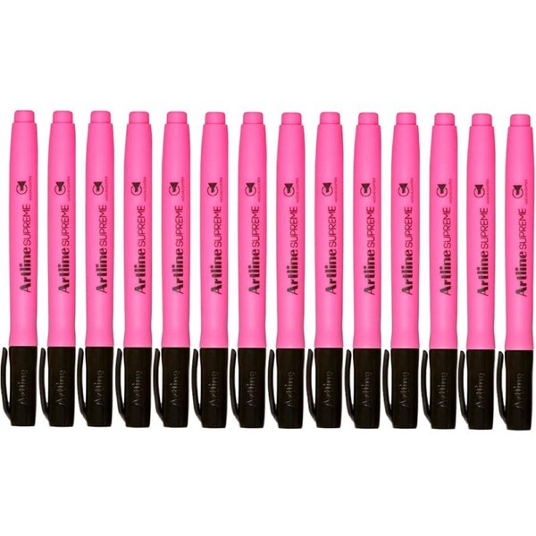 Artline Supreme Highlighter Pink Box 12