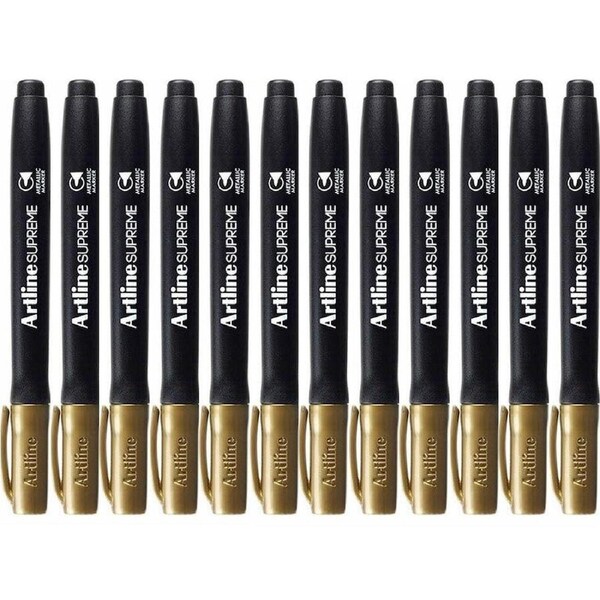 Artline Supreme Metallic Marker Gold Box 12